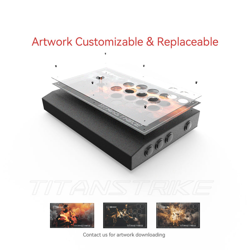 How to change the face plate artwork for Sonicon TitanStrike Fight Stick & Artwork free download