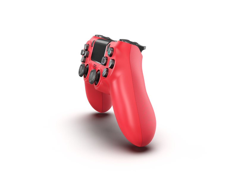 Sonicon Wireless PS4 Elite Controller w/ 4 Remappable Back Paddles, Customized Modded Sony PlayStation 4 DualShock Joystick Gamepad Gaming Controller for PS4, PC, Switch, Raspberry Pi Retropie Emulators - Magma Red - Game Gear