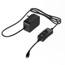 Sonicon Power Supply Charger AC Adapter Cord 5V 3A PSU Micro USB Type C 3.3ft w/ Power On/Off Switch & USB C Adapter for Raspberry Pi 3 Pi 4 Pi 2 Pi Zero Pi Model B B+ A+ Plus Pi 400 Overclock - UL Listed - Game Gear