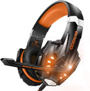 G9000 Gaming Headset, Surrounding Stereo Gaming Headphones with Noise Cancellation, Mic, LED Light & Soft Memory Earmuffs, for Xbox One/PS4/Nintendo Switch/PC/Mac - Game Gear