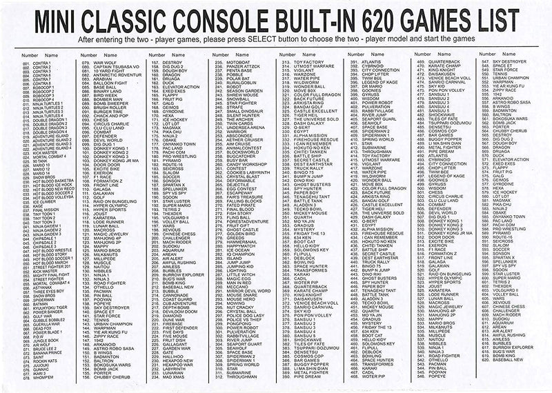 Nintendo NES Classic Edition Remake w/ built-in 620 Games, 2 Classic Controllers, AV Output - Game Gear