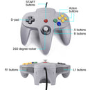 Sonicon Nintendo 64 N64 USB Controller for N64 Emulators on Windows PC, Mac, Linux, Raspberry Pi - Grey - Game Gear