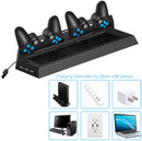 PS4 PlayStation 4 Stand with Cooling Fans, Controllers Charging Station with Dual Charging Ports and USB Hub for Sony Dualshock 4 Controllers - Game Gear