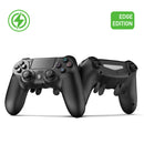 Sonicon PS4 Wireless Elite Controller Edge Edition w/ 4 Remappable Back Paddles, No Drifting Stick, Customized Modded Controller for PS4, PC - 3ms Low Latency - Game Gear