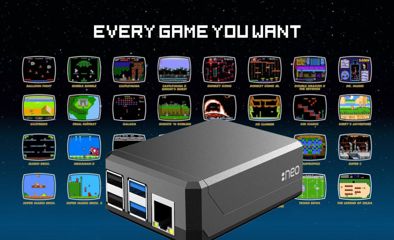 Sonicon Preloaded Retro Game Console Raspberry Pi4 in Aluminum Case w/ Retroarch Games NES/SNES/FC/SFC/Sega/Game Boy/Atari/Genesis/Mega Drive/Arcade/Mame/N64/ Pi Powered Retropie Emulation Station Batocera Emulator Kit w/ 15+Systems - 12000+Games - Game Gear
