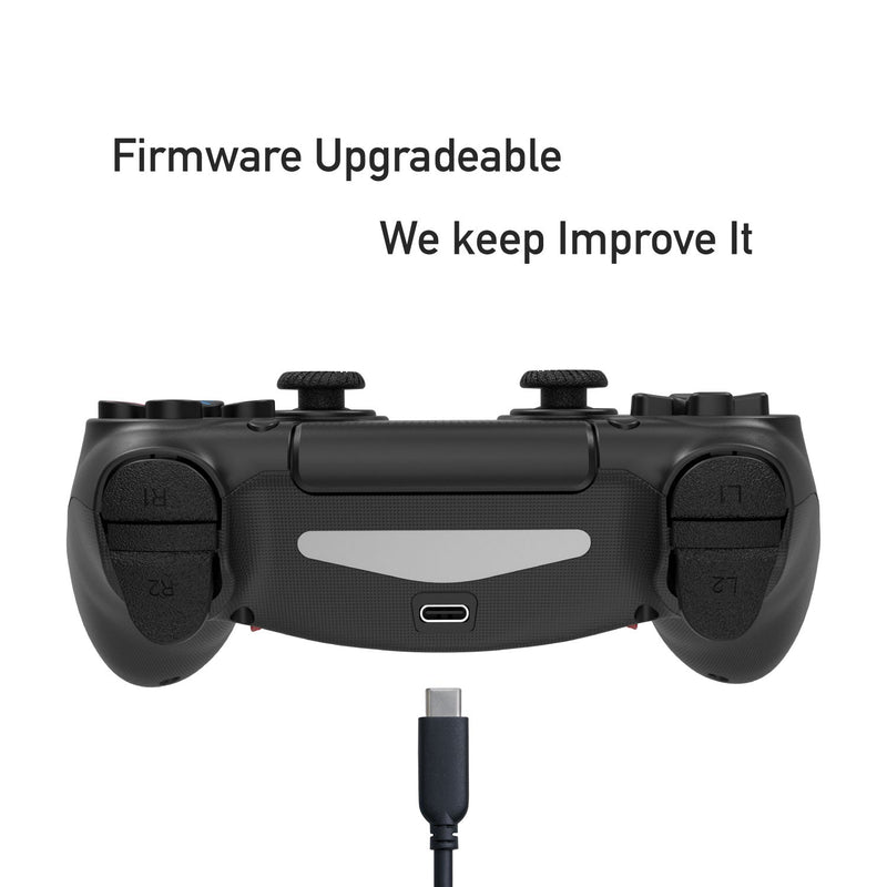 Sonicon Wireless PS4 Elite Controller w/ 4 Remappable Back Paddles, Customized Modded PlayStation 4 DualShock Joystick Gamepad Gaming Controller for PS4, PC, Switch, Raspberry Pi Retropie Emulators - Game Gear