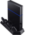 PS4 PlayStation 4 Stand with Cooling Fans, Controllers Charging Station with Dual Charging Ports and USB Hub for Sony Dualshock 4 Controllers - Game Gear